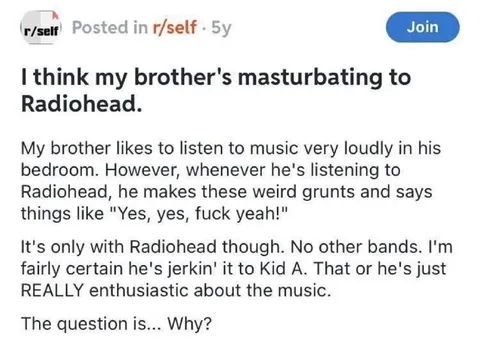 Brother Masturbates to Radiohead