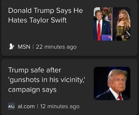 Trump Hates Taylor Swift News