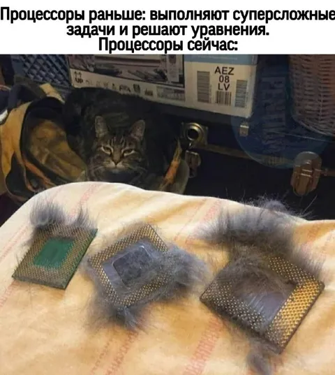Процессоры сейчас и раньше