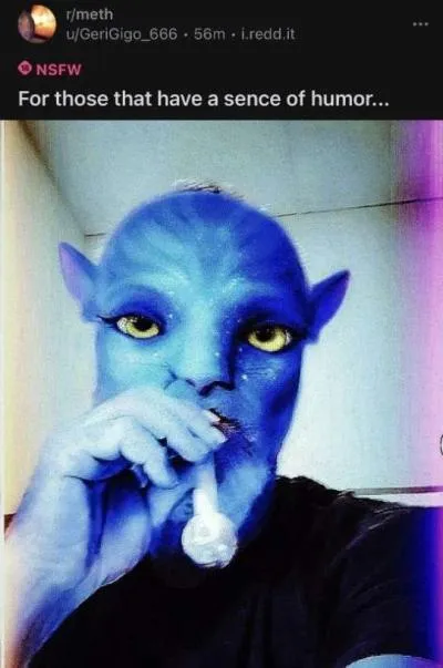 Blue Elf With a Sense of Humor