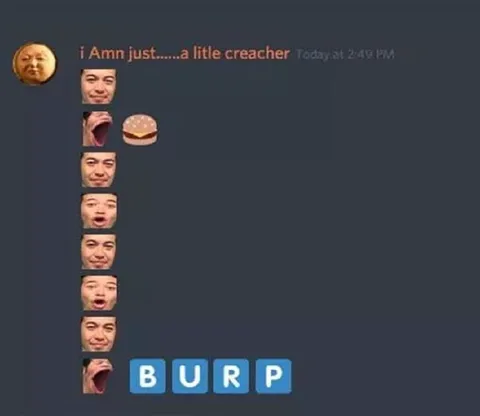 A Little Creature Burps
