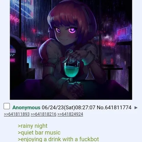 Rainy Night with a Fuckbot