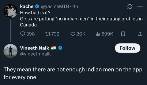 No Indian Men on Dating Apps