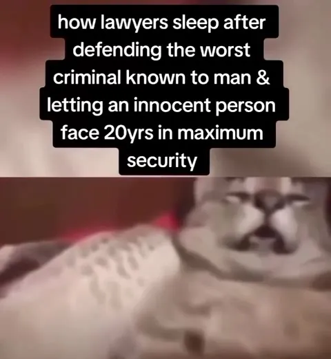 Lawyers Sleep After Defending Criminals