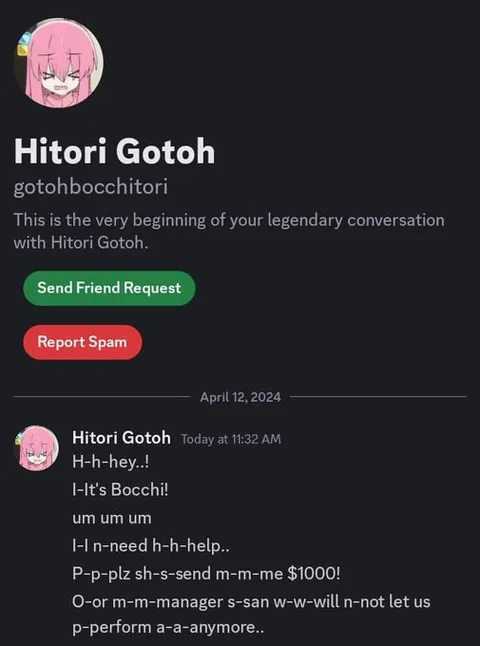 Hitori Gotoh Needs Manager Help