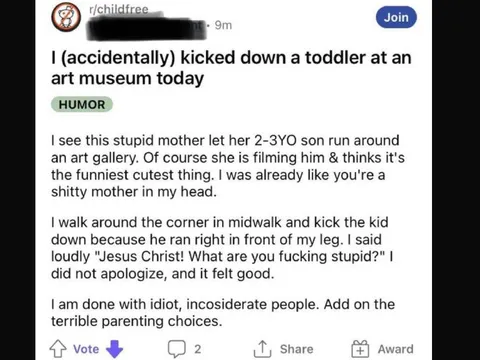 Kicked Down a Toddler at an Art Museum