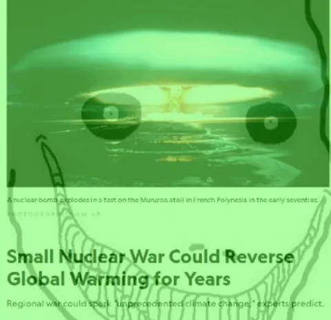 Small Nuclear War Reverses Global Warming