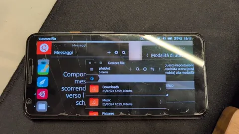Telefono che esegue Linux
