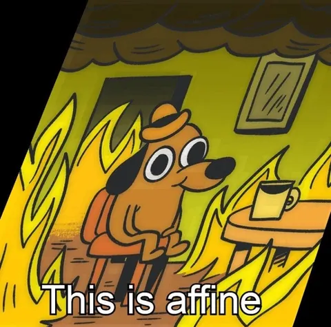 This Is Affine Dog in Fire