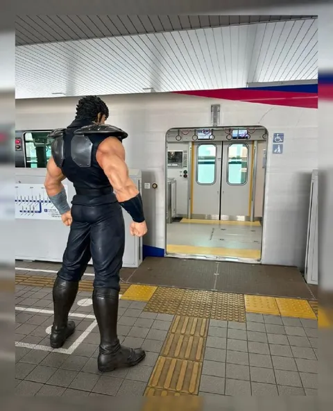Кенширо едет в метро