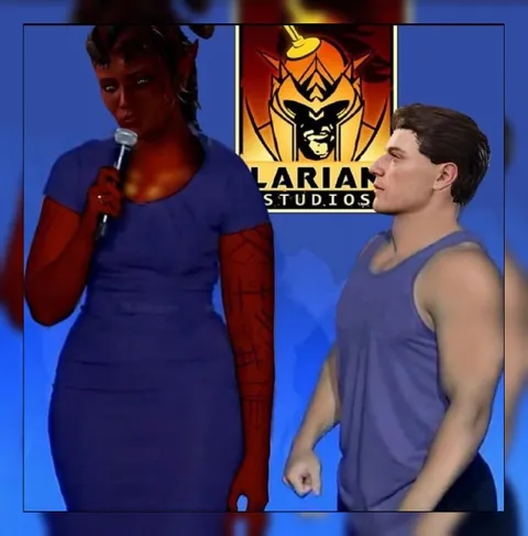 Larian Studios Characters on Stage