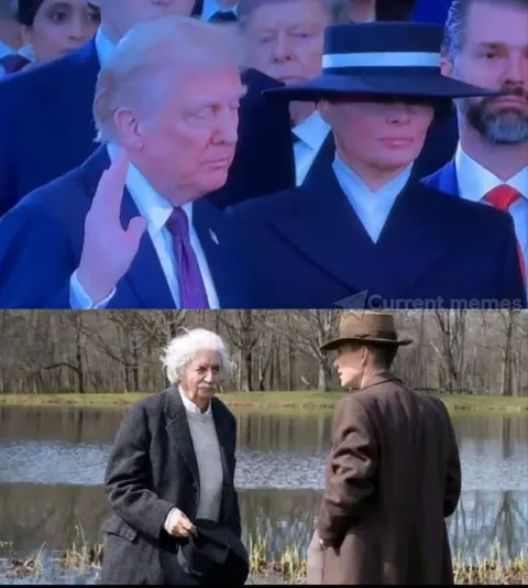 Трамп и Эйнштейн в одной сцене