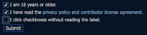 Checkboxes Without Reading