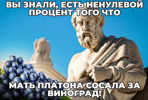Мать Платона сосала за виноград