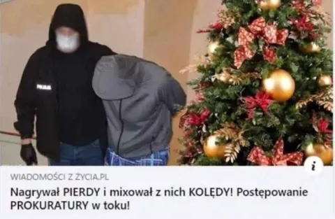 Nagrywał pierdy i miksował kolędy