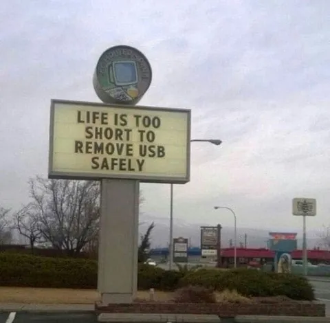 Life Is Too Short to Remove USB Safely