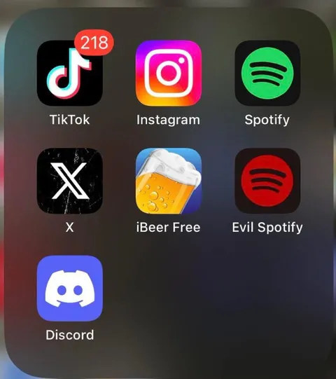 Evil Spotify App Folder