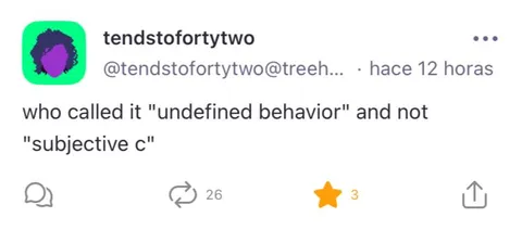 Undefined behavior vs subjective C