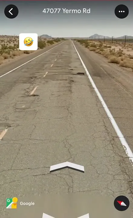 Google Maps Desert Poop