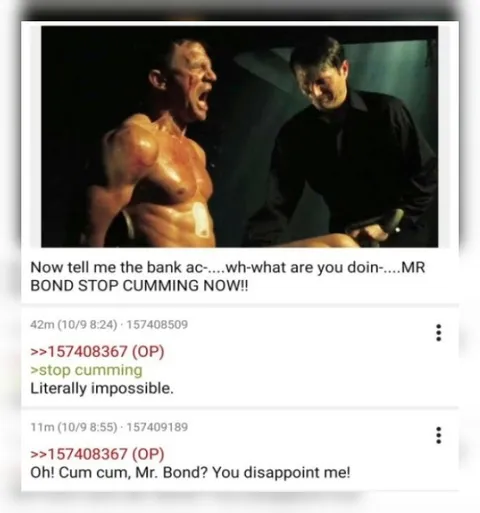 Mr Bond Stop Cumming Now