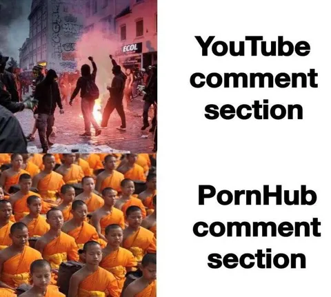 YouTube vs PornHub Comments