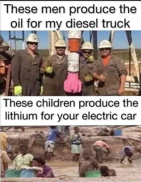 Diesel Truck Versus Electric Car