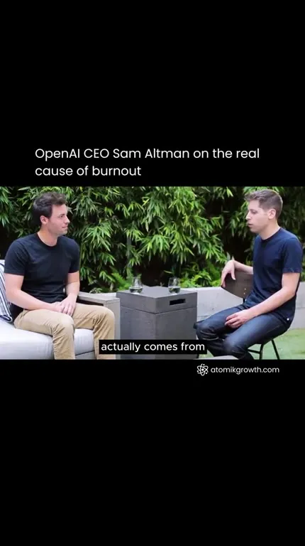 Sam Altman Explains Burnout