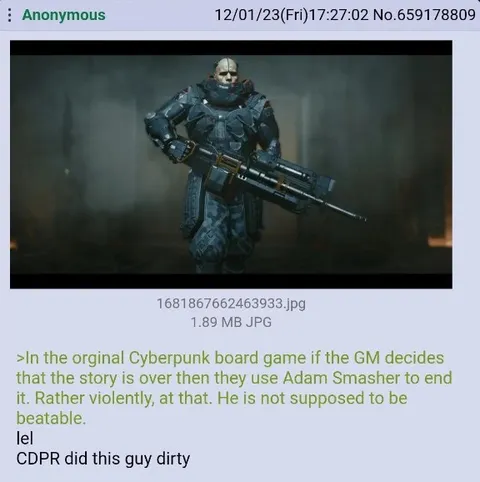 Adam Smasher Ends the Story