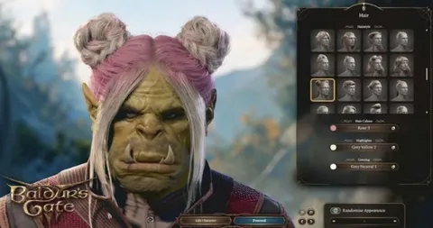 Orc character creator hair options