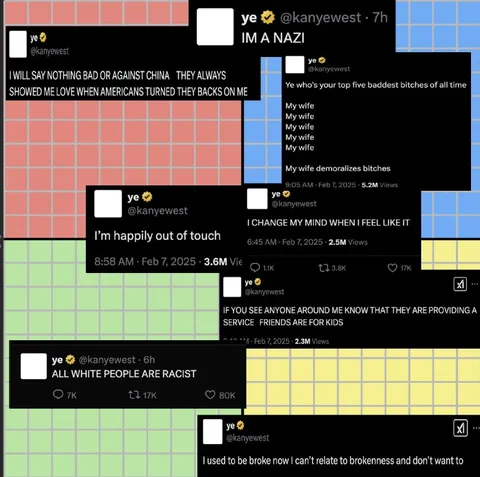 Ye Out of Touch Tweet Compilation