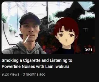 Smoking with Lain Iwakura