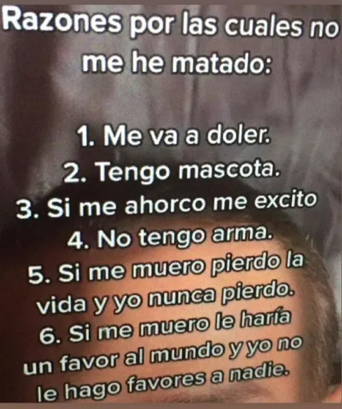 Razones para seguir vivo