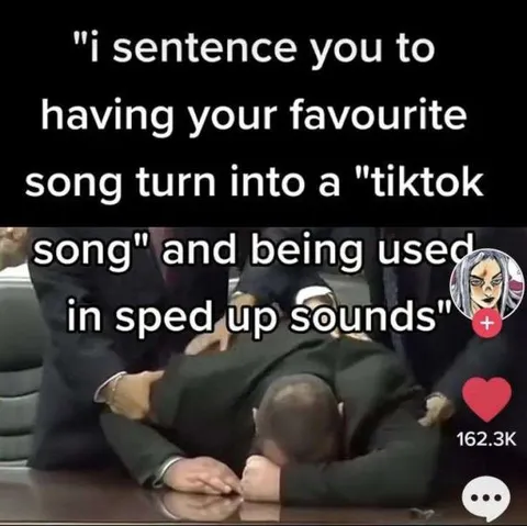 Favourite Song TikTok Sentence
