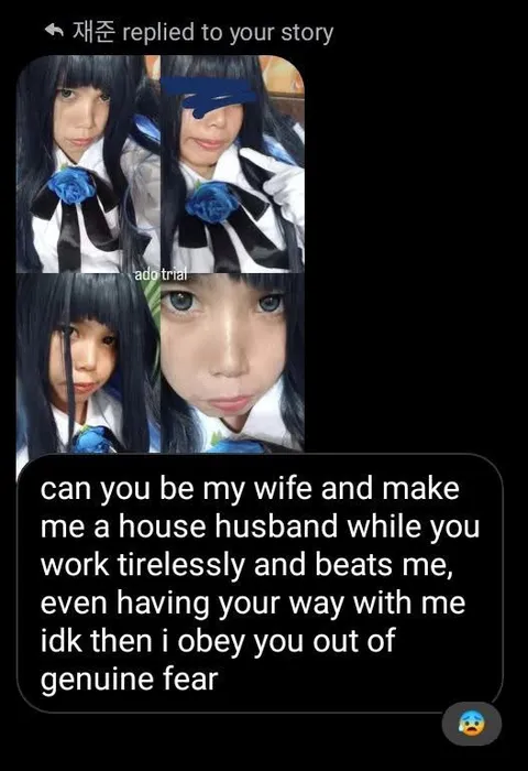 Terrified House Husband Proposal