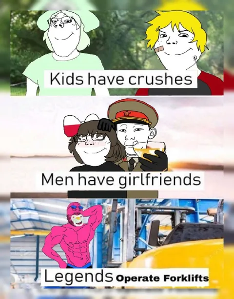 Legends Operate Forklifts