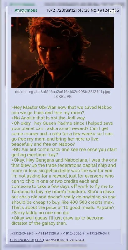 Anakin Becomes Galactic Dictator