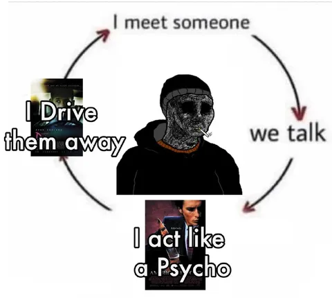 I meet someone and drive them away