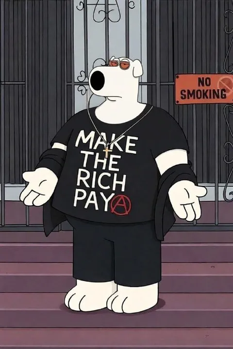 Brian Griffin Makes the Rich Pay