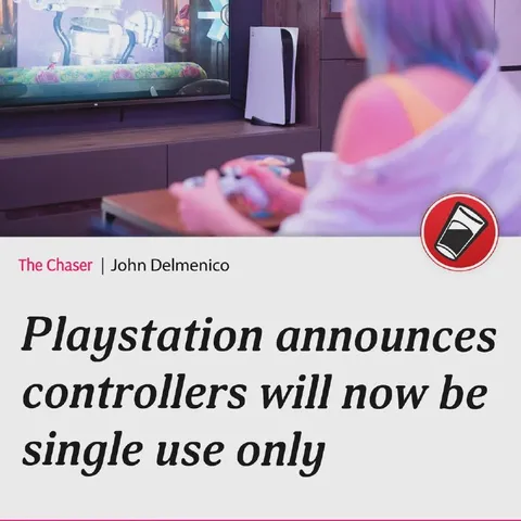 Single-Use PlayStation Controllers