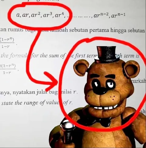 Geometric Sequence Freddy Fazbear