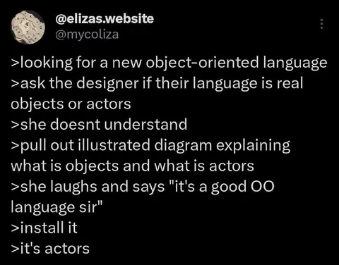Object-Oriented Language Misunderstanding