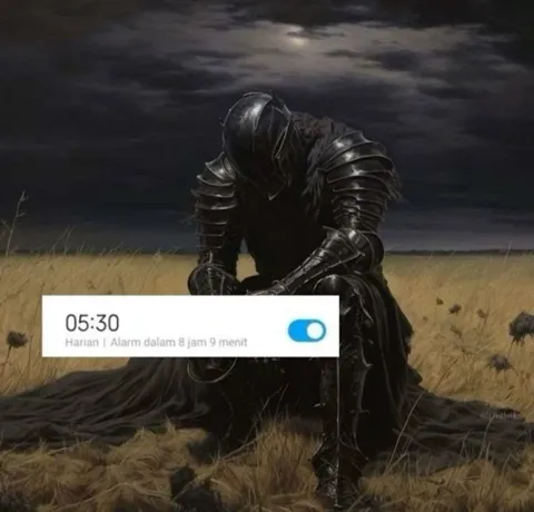 Kesatria Gelap Harus Bangun Pagi
