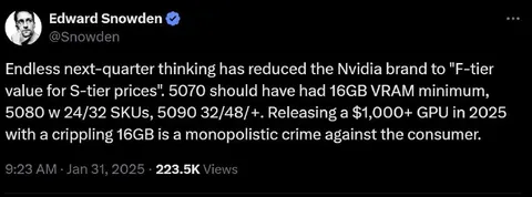 Nvidia F-Tier for S-Tier Prices