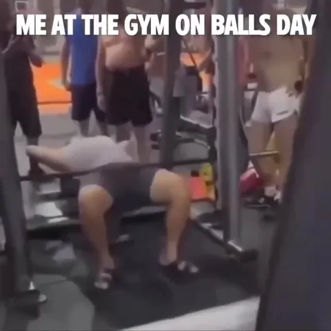Me at the Gym on Balls Day