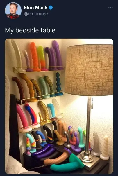 Elon Musk's Bedside Table