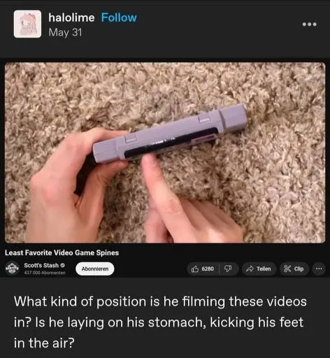 What Position Is He Filming In?