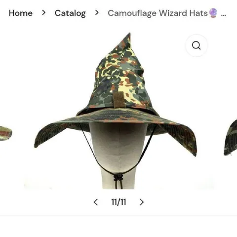 Camouflage Wizard Hat