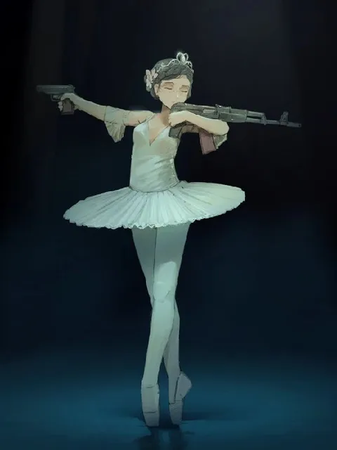 Балерина с двумя ружьями