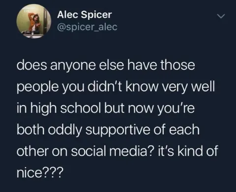 Unexpected Social Media Support