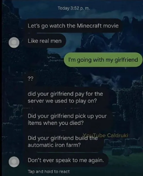 Minecraft Girlfriend Server Questions